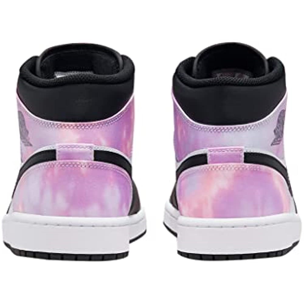 Air Jordan 1 Nike Men Mid Sneaker Adulte Black-bleached Coral-white Suisse