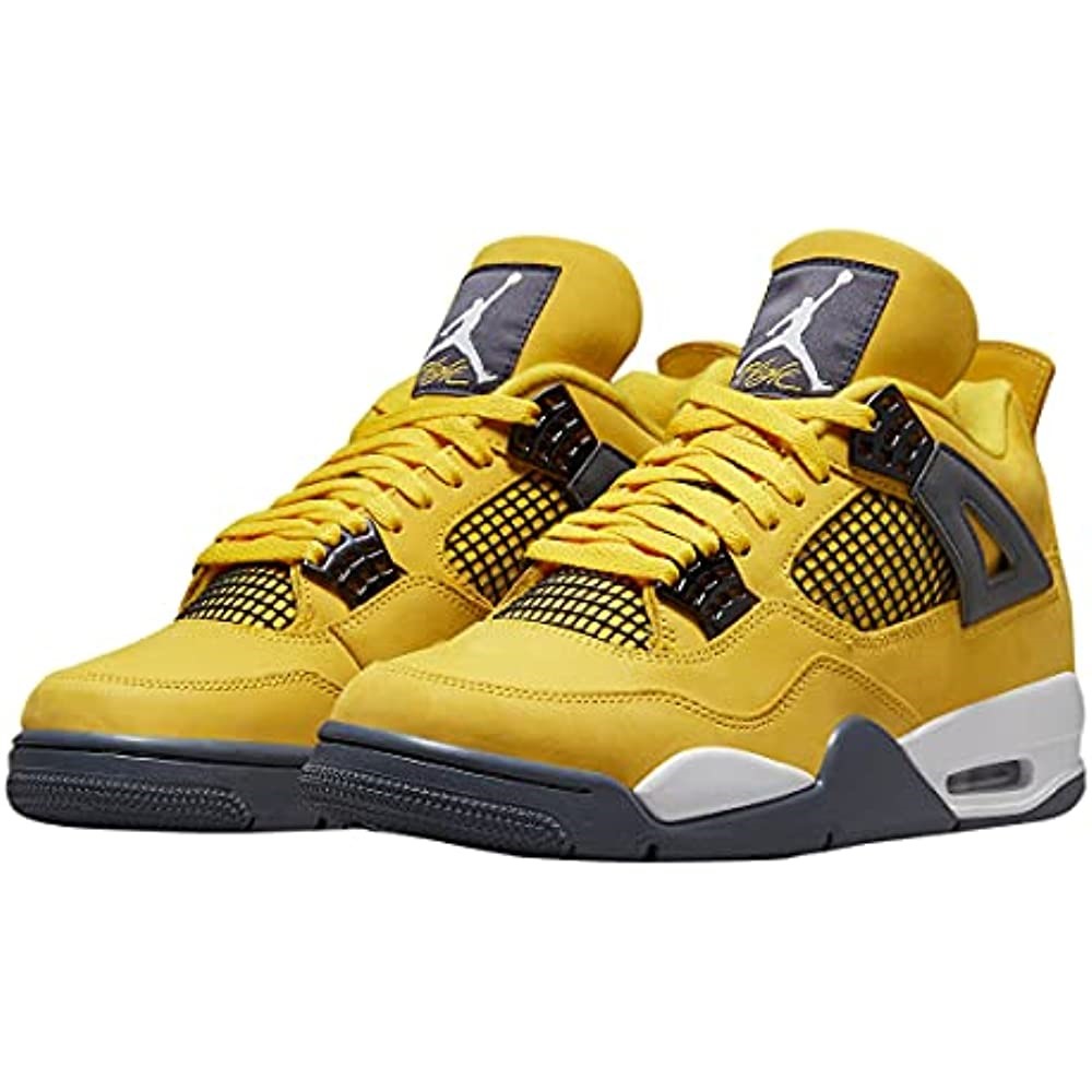 Air Jordan 4 Retro-308497 106 Bleu-jaune-bleu Foncé Suisse
