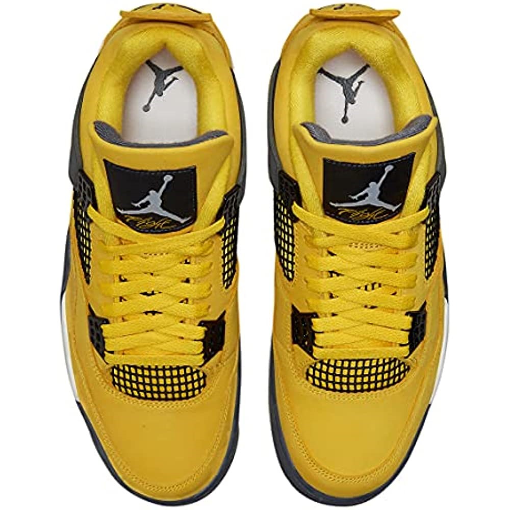 Air Jordan 4 Retro-308497 106 Bleu-jaune-bleu Foncé Suisse