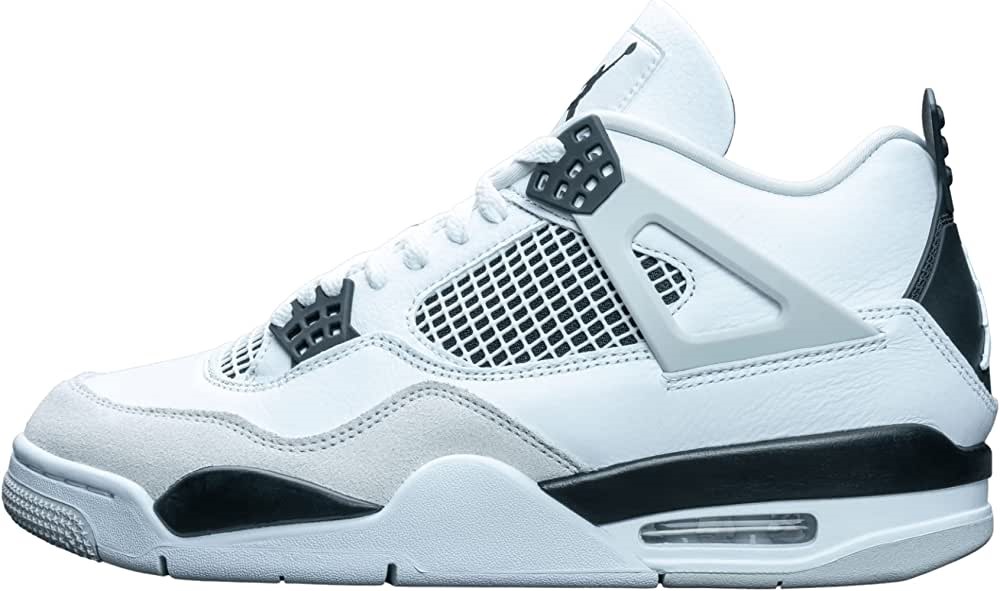 Air Jordan 4 Retro-308497 106 Blanc-noir-gris Neutre Suisse