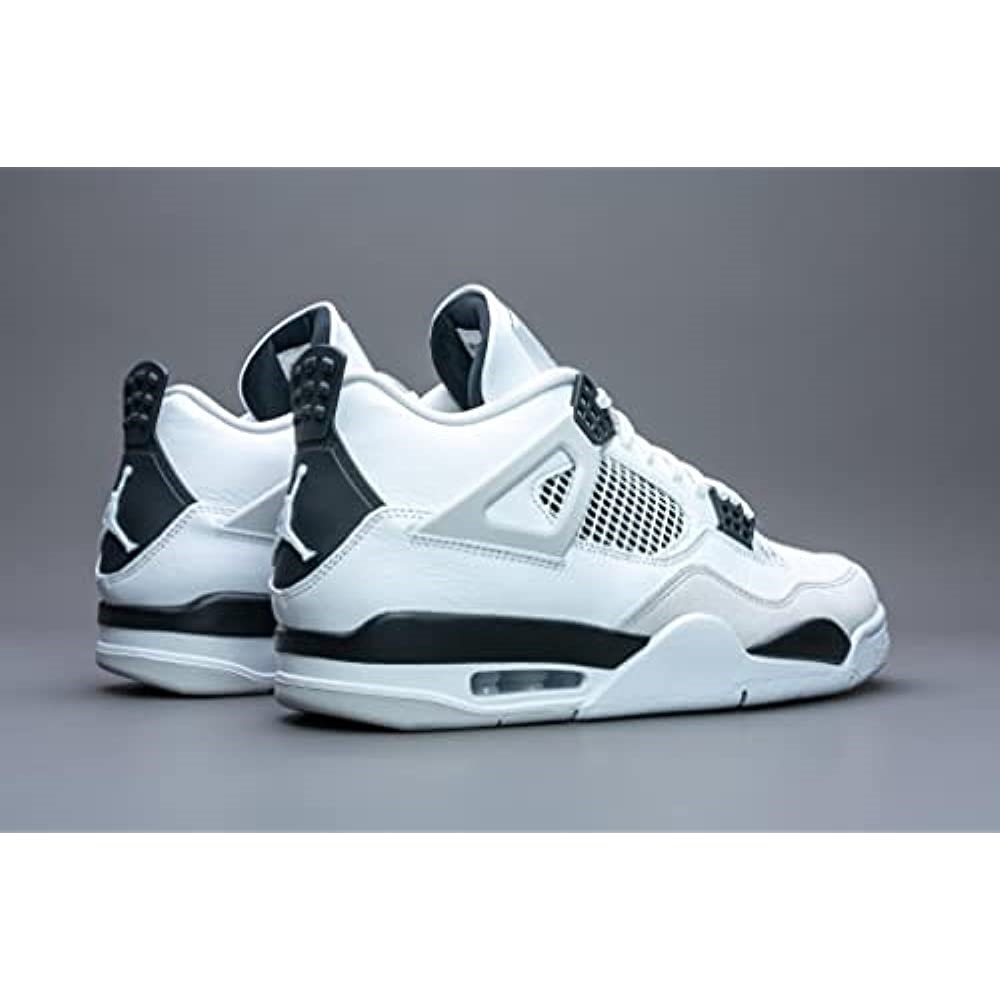 Air Jordan 4 Retro-308497 106 Blanc-noir-gris Neutre Suisse