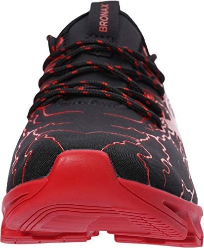 Air Jordan Bronax Hommes Chaussures De Tennis Athlétisme Marche Baskets Noir-rouge Suisse