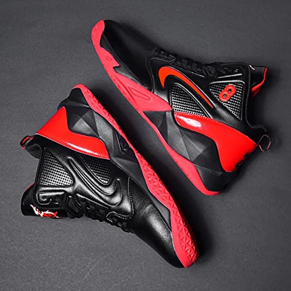 Air Jordan Chaussures De Basket-ball Hommes Baskets Montantes Respirantes Anti-dérapantes Rouge Suisse