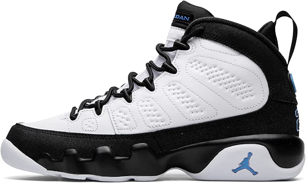 Air Jordan Big Kids 9 Retro Noir-university Bleu-blanc Suisse