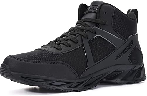 Air Jordan Bronax Chaussures Montantes Hommes Baskets En Cuir Imperméable Noir Suisse