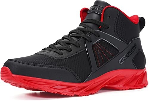 Air Jordan Bronax Chaussures Montantes Hommes Baskets Imperméables Noir-rouge Suisse