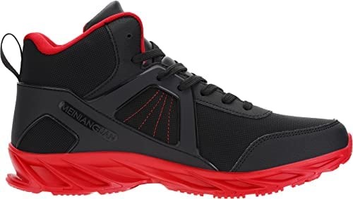 Air Jordan Bronax Chaussures Montantes Hommes Baskets Imperméables Noir-rouge Suisse