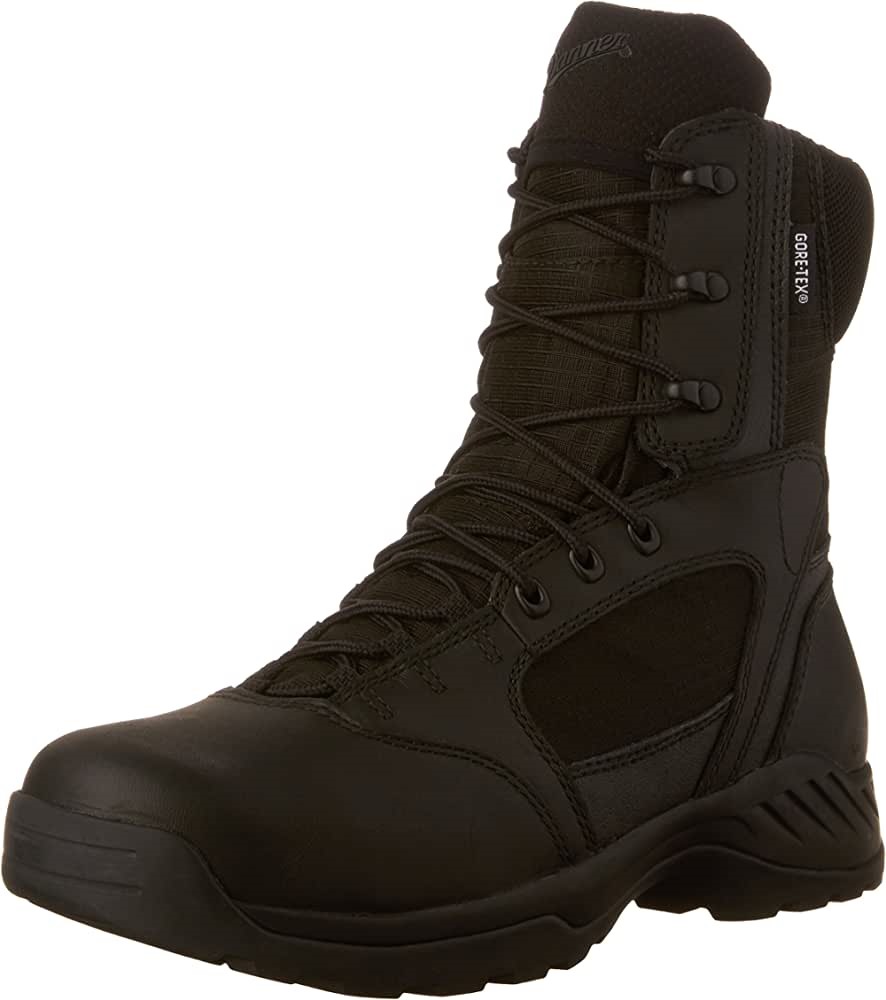 Air Jordan Danner Men Kinetic 6'' Side Zip Gtx Work Boot Black Suisse