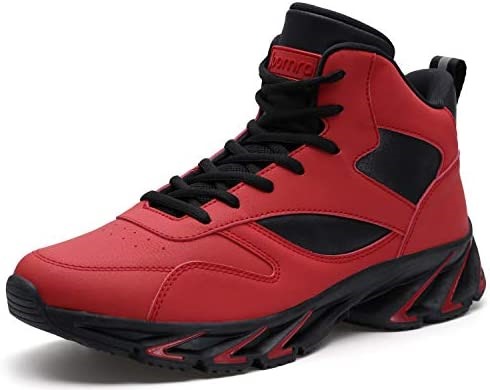 Air Jordan Joomra Hommes Baskets élégantes Chaussures Montantes D'inspiration Athlétique Rouge Suisse