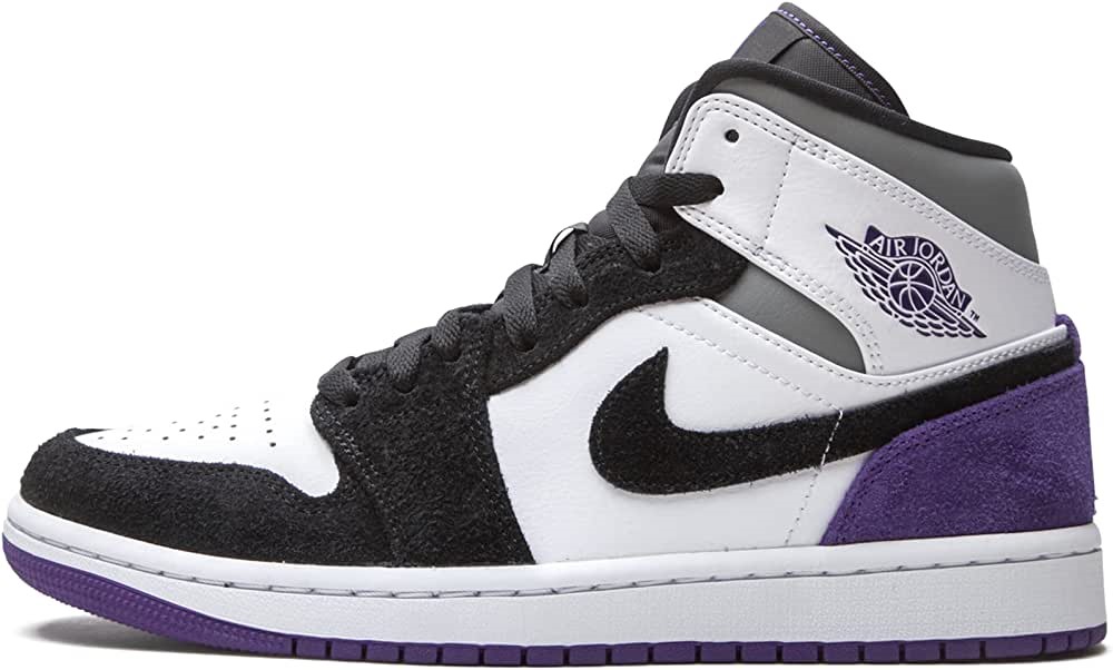 Air Jordan Homme Air Jordan 1 Mid Se 852542 105 Court Violet Suède Suisse