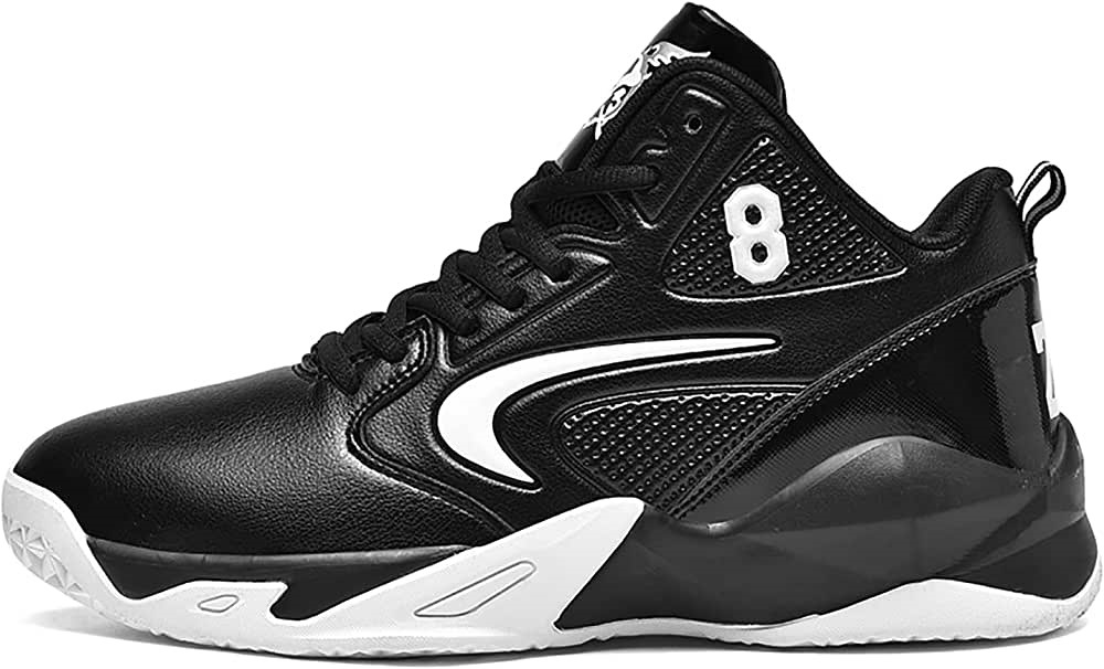 Air Jordan Hommes Chaussures De Basket-ball Montantes Baskets Anti-dérapantes Respirantes Noir Suisse