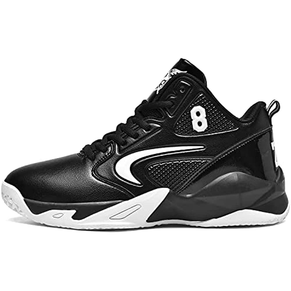 Air Jordan Hommes Chaussures De Basket-ball Montantes Baskets Anti-dérapantes Respirantes Noir Suisse