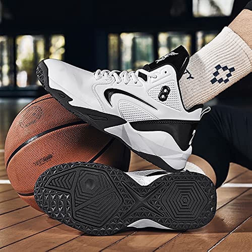 Air Jordan Hommes Chaussures De Basket-ball Montantes Respirantes Anti-dérapantes Baskets Blanc Suisse