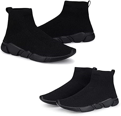 Air Jordan Hommes Baskets Mode-chaussures De Marche Respirantes Légères Chaussures De Course Noir Suisse