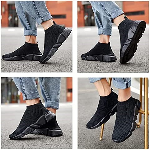 Air Jordan Hommes Mode Baskets Chaussures De Course Tout Noir Suisse