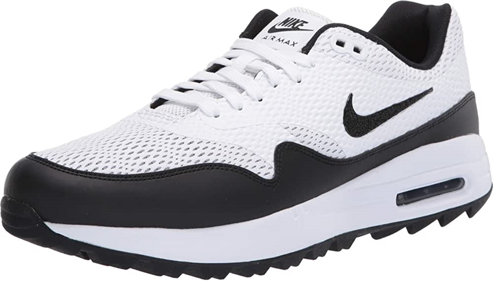 Air Jordan Nike Homme 2020 Air Max 1 G Chaussures De Golf Noir-blanc Suisse