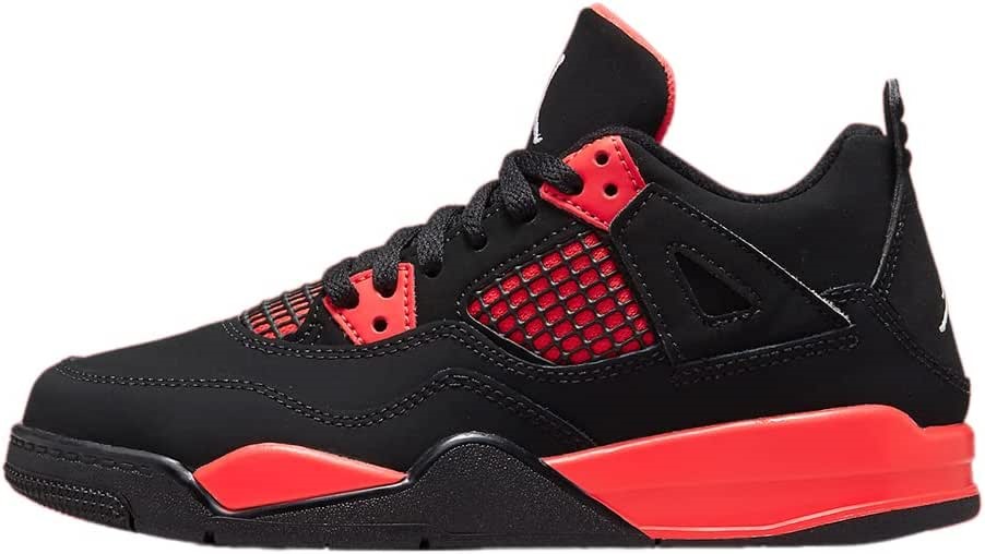 Air Jordan Preschool 4 Retro Noir-blanc-rouge Suisse