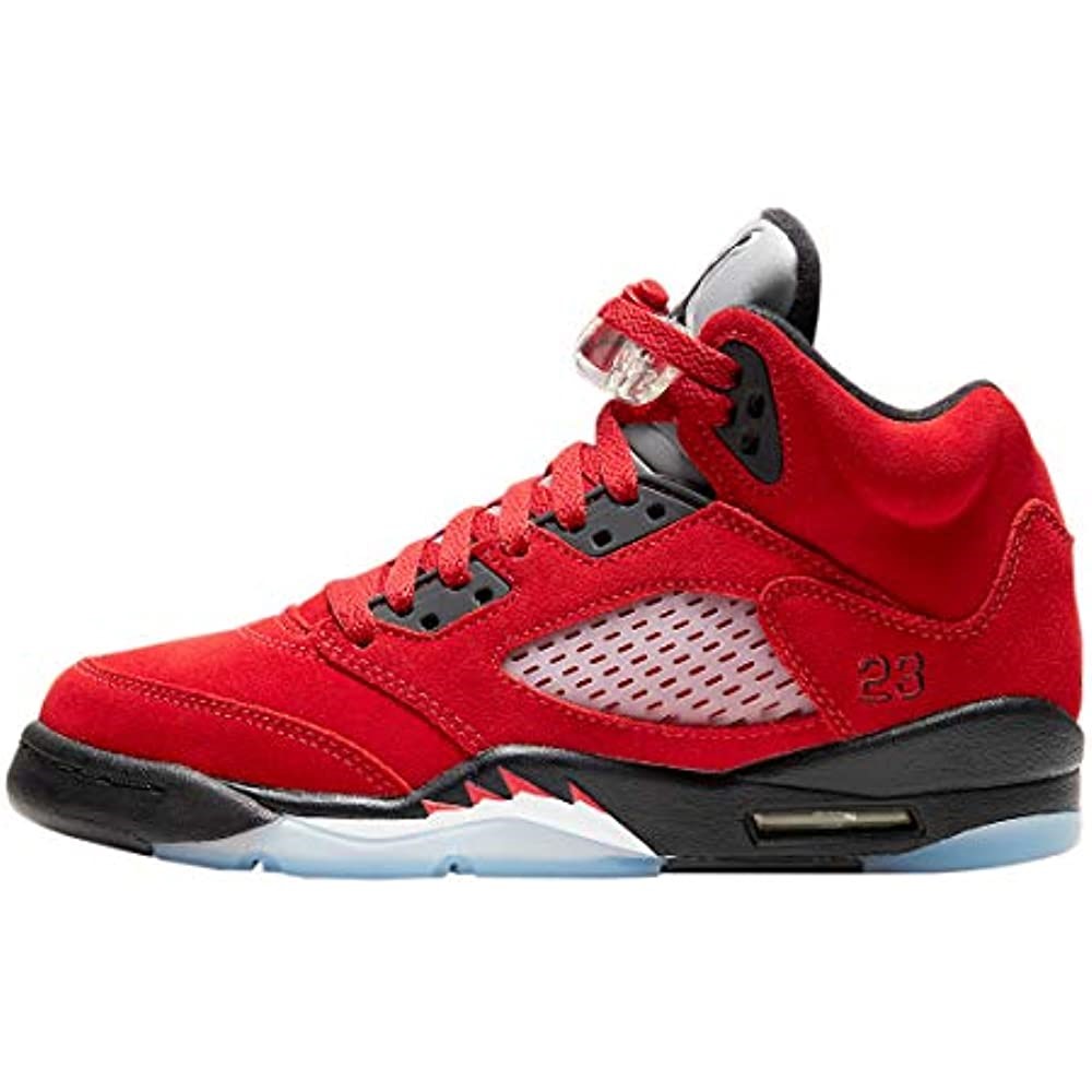 Air Jordan Jeunesse Air 5 Retro Gs 440888600 Raging Bull 2021 Varsity Rouge-noir-blanc Suisse