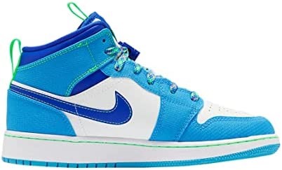 Gros Enfants Air Jordan 1 Mid S Dk Poudre Bleu-racer Bleu Suisse