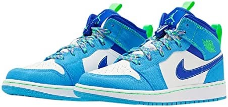 Gros Enfants Air Jordan 1 Mid S Dk Poudre Bleu-racer Bleu Suisse