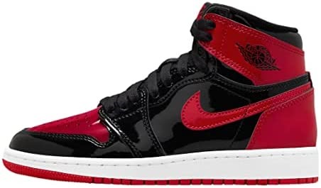 Gros Enfants Air Jordan 1 Retro High Og Noir-varsity Rouge Suisse