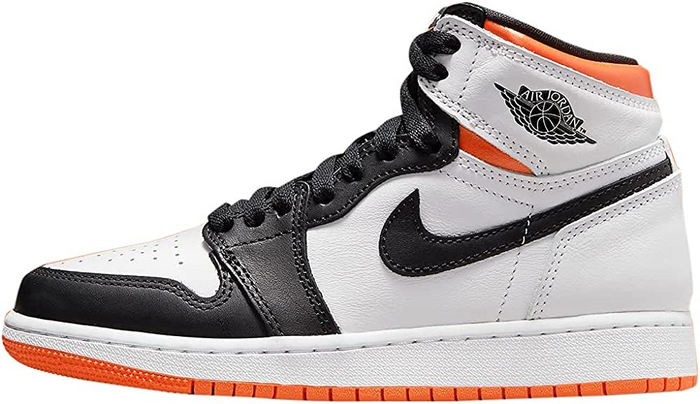 Gros Enfants Air Jordan 1 Retro High Og Blanc-orange-noir Suisse