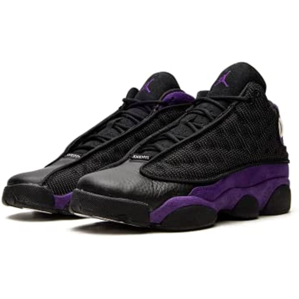 Gros Enfants Air Jordan 13 Retro Noir-court Violet Suisse