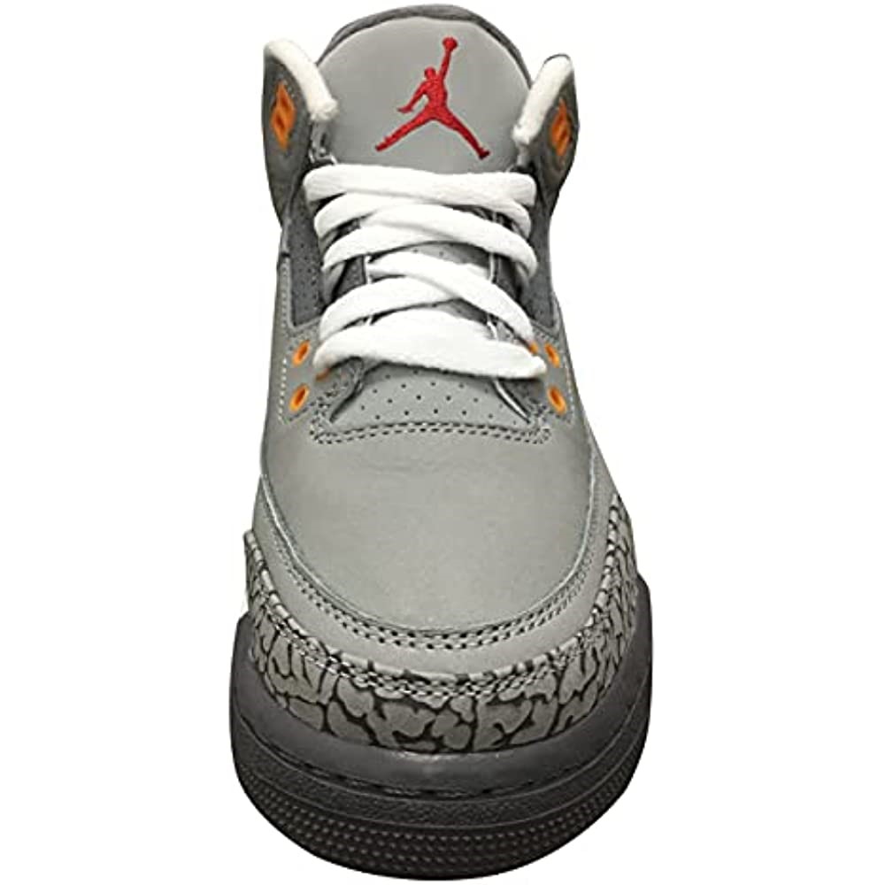 Gros Enfants Air Jordan 3 Retro Graphite-argent-sport Rouge Suisse