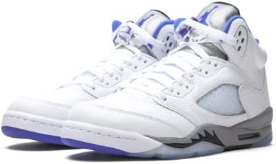 Gros Enfants Air Jordan 5 Retro Blanc-hyper Royal Suisse