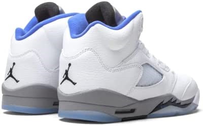 Gros Enfants Air Jordan 5 Retro Blanc-hyper Royal Suisse