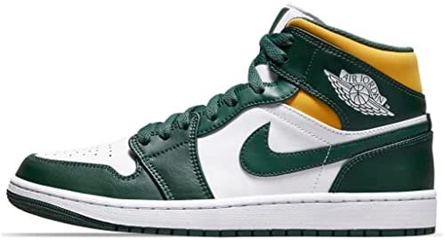 Homme Air Jordan 1 Mid Noble Vert-pollen-blanc Suisse