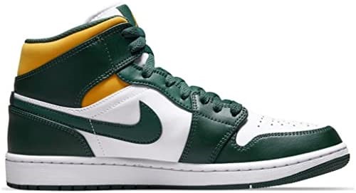 Homme Air Jordan 1 Mid Noble Vert-pollen-blanc Suisse