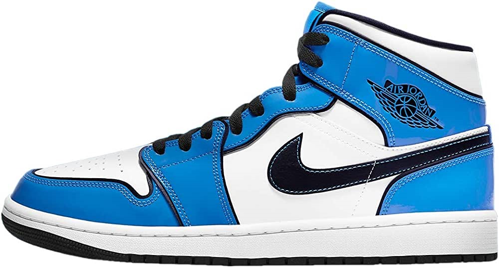 Homme Air Jordan 1 Mid Se Union Royal Signal Bleu-noir-blanc Suisse