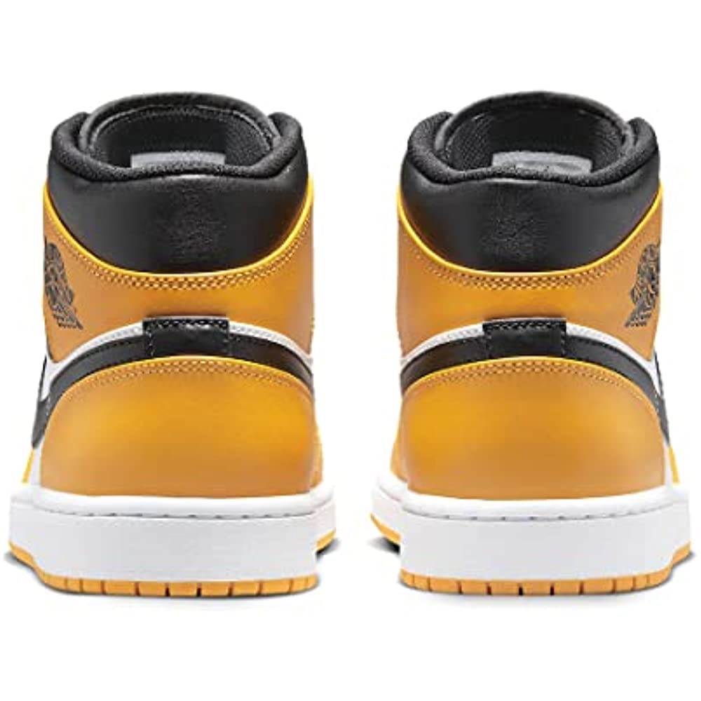 Homme Air Jordan 1 Mid Chaussures Taxi-blanc-noir Suisse