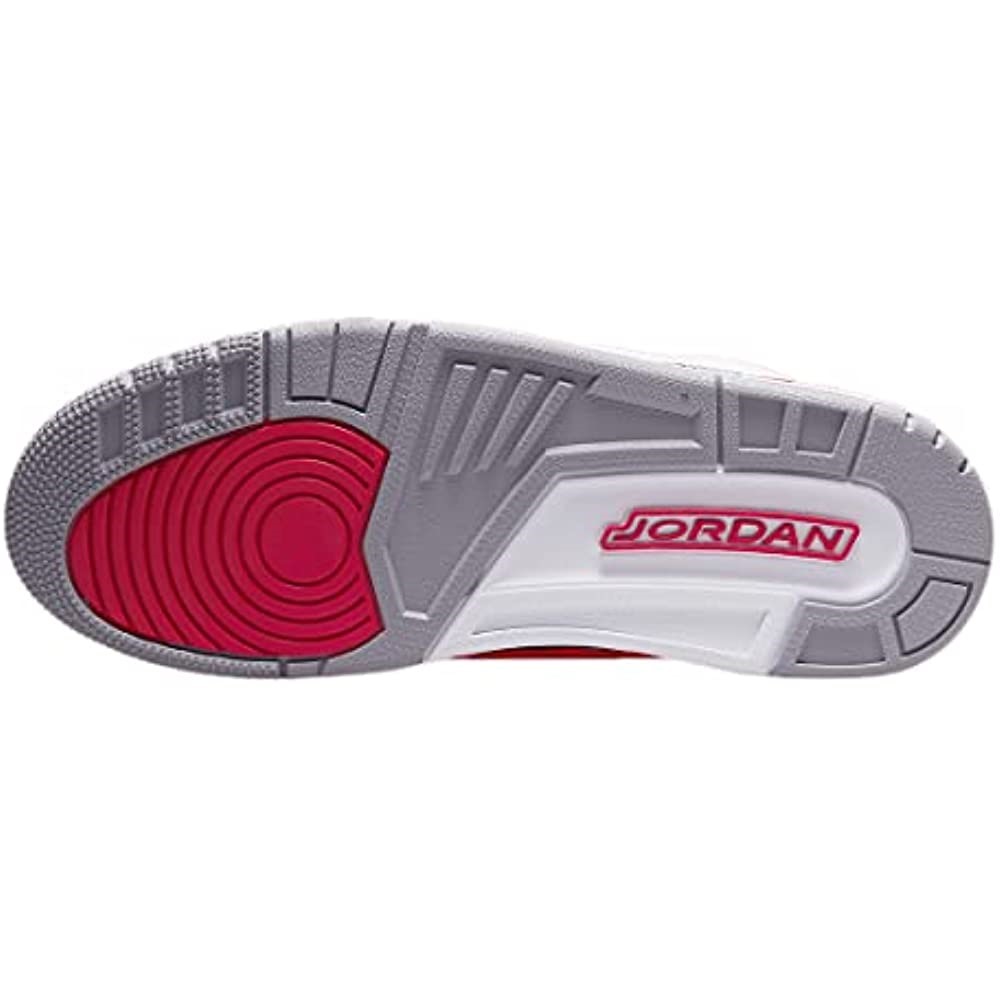 Homme Air Jordan 3 Retro Cuir Synthétique Baskets Cardinal Red-white-light Curry Suisse