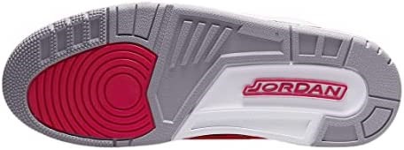 Homme Air Jordan 3 Retro Baskets En Cuir Blanc-clair Curry-cardinal Rouge Suisse