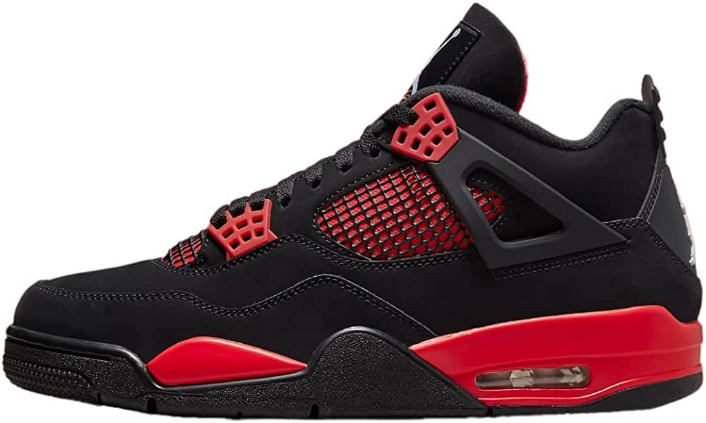 Homme Air Jordan 4 Retro Rouge Tonnerre Noir-blanc-rouge Suisse