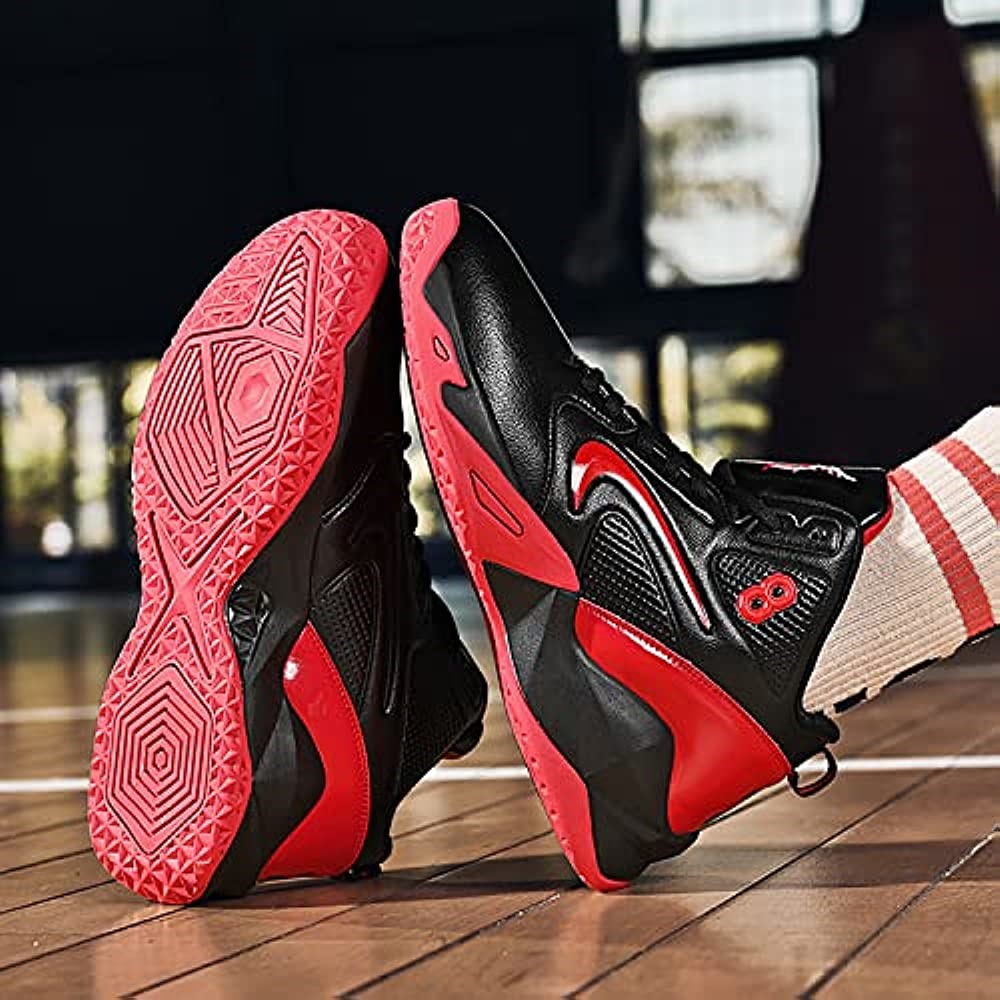 Chaussures De Basketball Homme Baskets Montantes Respirantes Air Jordan Rouge Suisse