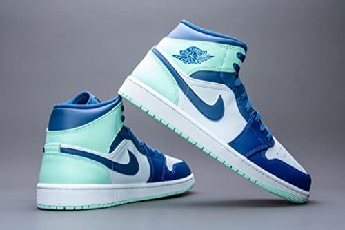 Nike Air Jordan 1 Homme Mid Sneaker Adulte Mystic Navy-mint Foam-white Suisse