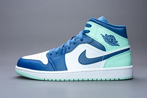 Nike Air Jordan 1 Homme Mid Sneaker Adulte Mystic Navy-mint Foam-white Suisse