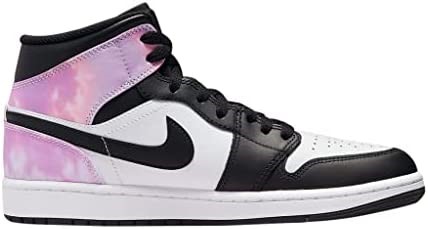 Nike Air Jordan 1 Mid Homme Sneaker Adulte Noir-blanchi Corail-blanc Suisse