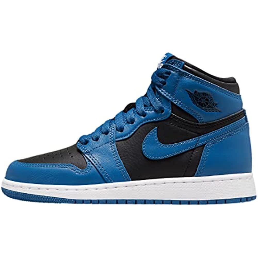 Nike Kids Air Jordan 1 Retro High Og Gs Chaussure De Basket Bleu Foncé-noir Suisse