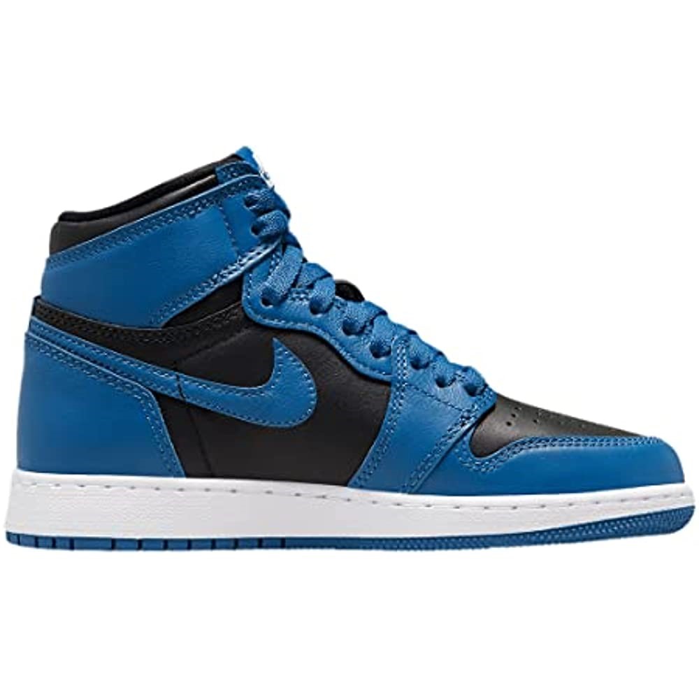 Nike Kids Air Jordan 1 Retro High Og Gs Chaussure De Basket Bleu Foncé-noir Suisse