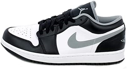 Nike Air Jordan 1 Low Black-particle Grey-white Suisse