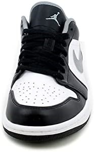 Nike Air Jordan 1 Low Black-particle Grey-white Suisse
