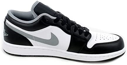 Nike Air Jordan 1 Low Black-particle Grey-white Suisse