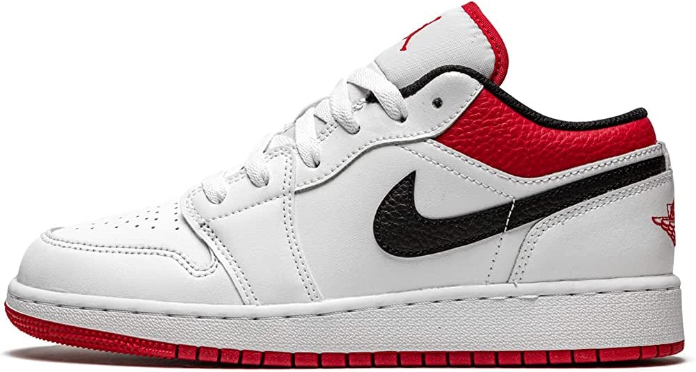 Nike Air Jordan 1 Low Gs Blanc-gym Rouge Blanc-gym Rouge-noir Suisse