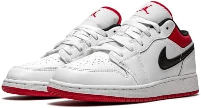 Nike Air Jordan 1 Low Gs Blanc-gym Rouge Blanc-gym Rouge-noir Suisse