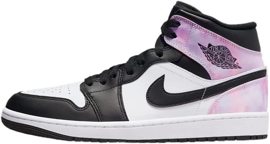 Nike Air Jordan 1 Mid Sneaker Adulte Noir-blanchi Corail-blanc Suisse