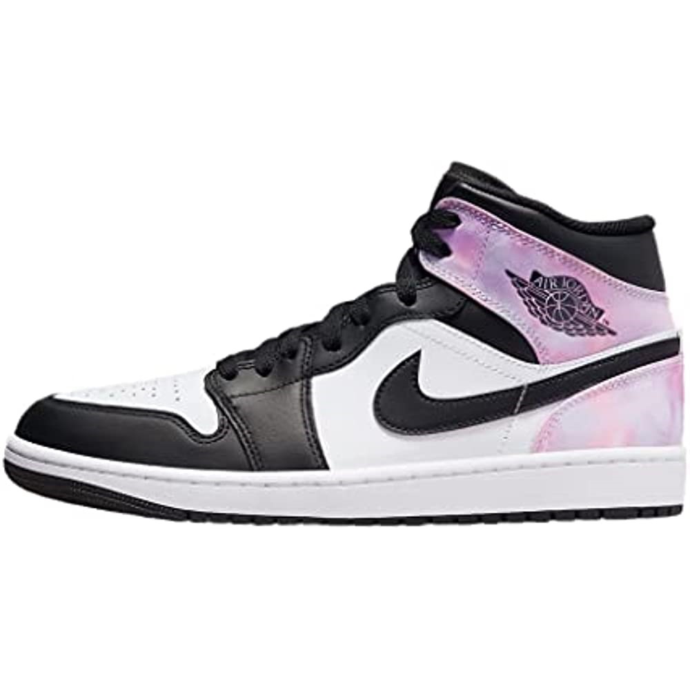 Nike Air Jordan 1 Mid Sneaker Adulte Noir-blanchi Corail-blanc Suisse